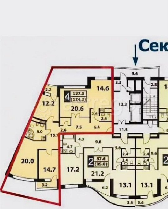 4-комн. квартира, 127 м2, 5/15 эт. Красногорск - изображение 1