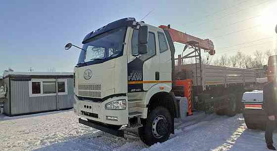 Бортовой автомобиль FAW J6 CA3250 6х6 с КМУ РК-1518Т Набережные Челны