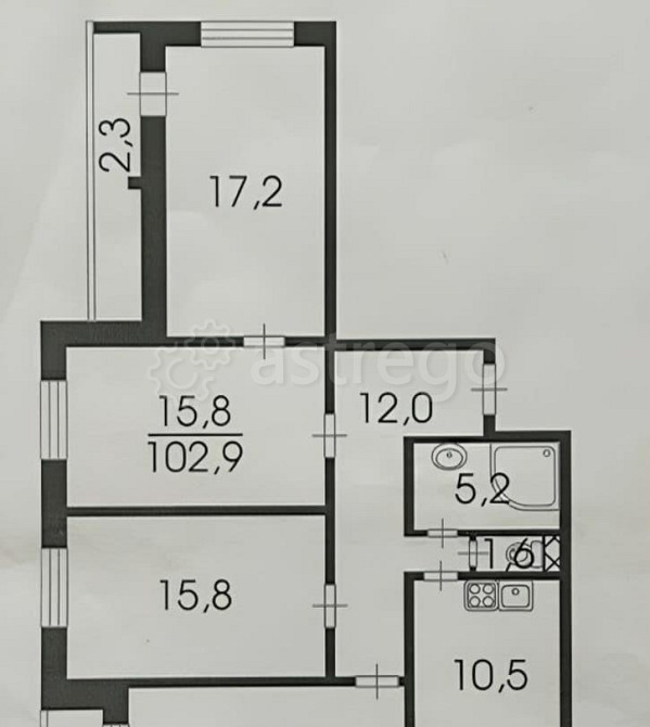 4-комн. квартира, 102 м2, 1/8 эт. Санкт-Петербург - изображение 7