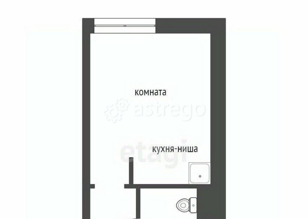 Студия, 18 м2, 3/4 эт. Красноярск - изображение 4