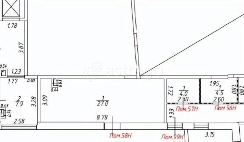 Свободного назначения, 27 м2 Санкт-Петербург - изображение 1