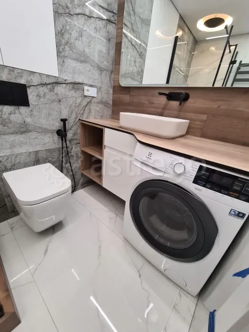 Ремонт ванных. санузлов под ключ. Керамогранит на пол.Ванные панелями Хабаровск - изображение 3