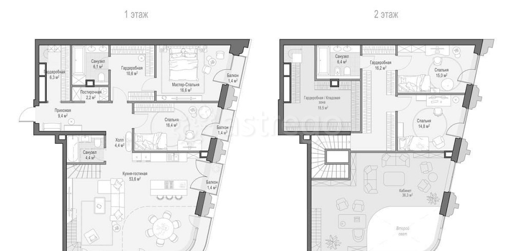 4-комн. квартира, 185 м2, 6/11 эт. Москва - изображение 1