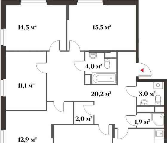 5-комн. квартира, 117.3 м2, 3/6 эт. Красногорск