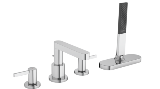Смеситель для ванны Hansgrohe, Finoris, тип открывания воды - двухветильный, монтаж - на край ванны  Москва