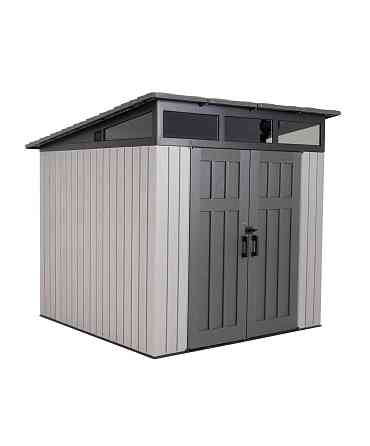 Усиленный пластиковый сарай для дачи LifeTime WoodLook, 8,3’х8,3 (231 см x 231 см) Екатеринбург