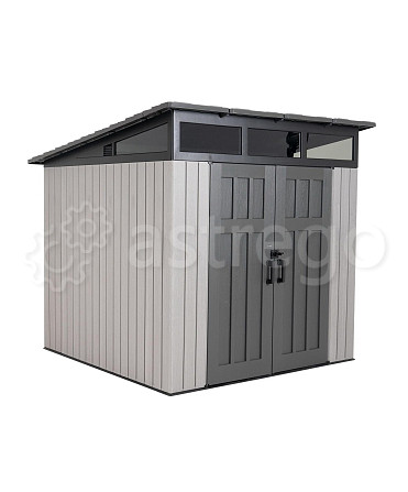 Усиленный пластиковый сарай для дачи LifeTime WoodLook, 8,3’х8,3 (231 см x 231 см) Екатеринбург - изображение 1