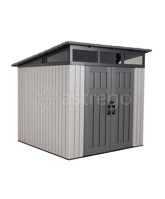 Усиленный пластиковый сарай для дачи LifeTime WoodLook, 8,3’х8,3 (231 см x 231 см) Екатеринбург - изображение 1