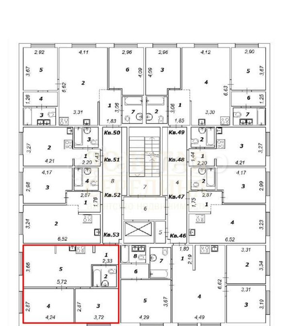 2-комн. квартира, 52 м2, 7/10 эт. Белгород - изображение 3