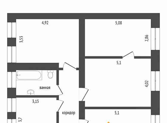 4-комн. квартира, 93.3 м2, 2/5 эт. Красноярск