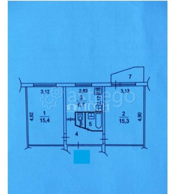 2-комн. квартира, 45 м2, 5/5 эт. Химки - изображение 1