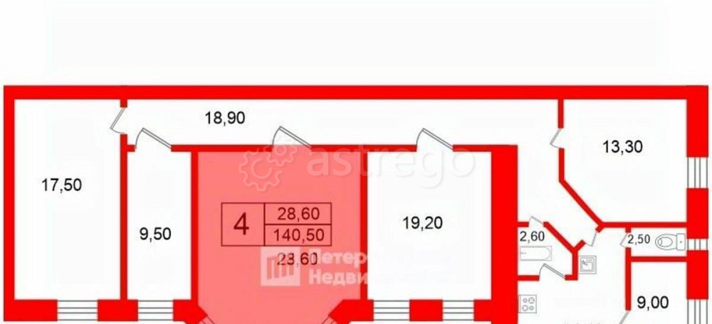Комната, 28.6 м2, 3/7 эт. Санкт-Петербург - изображение 4