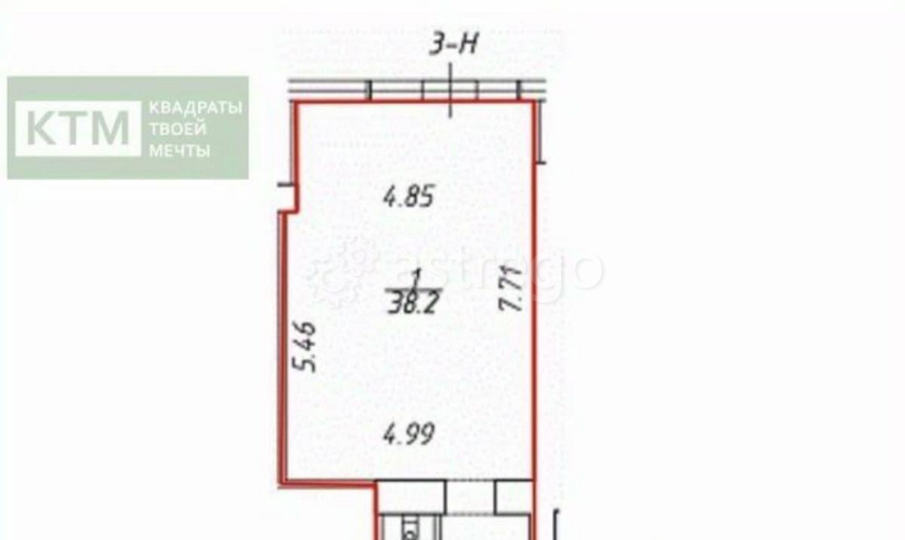 Свободного назначения, 54 м2 Санкт-Петербург - изображение 2