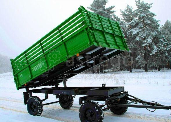 ПРИЦЕП ТРАКТОРНЫЙ САМОСВАЛЬНЫЙ 2ПТС-4,5 С НАДСТАВНЫМИ РЕШЕТЧАТЫМИ БОРТАМИ Самара - изображение 1