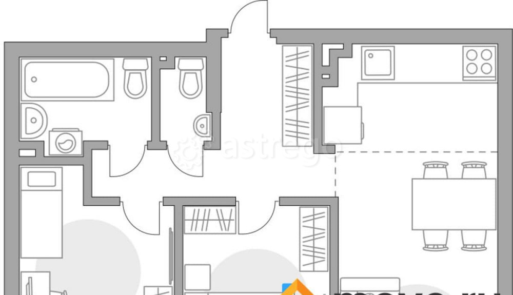 3-комн. квартира, 68 м2, 1/23 эт. Уфа - изображение 1