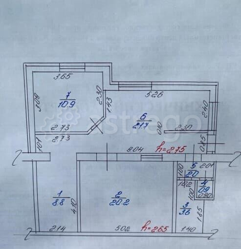 3-комн. квартира, 68 м, 1/2 эт. Яблоновский - изображение 6