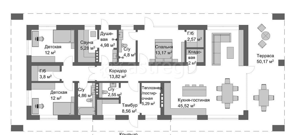 Коттедж, 156.25 м2, 1 эт. Москва - изображение 1