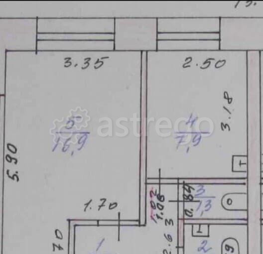 1-комн. квартира, 33.7 м2, 1/9 эт. Барнаул - изображение 5