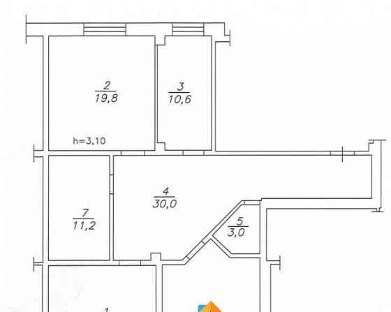 3-комн. квартира, 114 м2, 3/8 эт. Красноярск