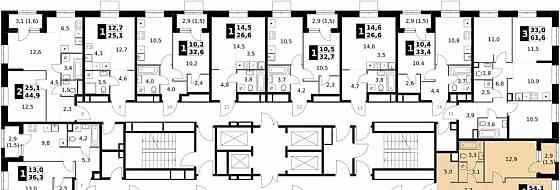 4-комн. квартира, 86.2 м2, 12/32 эт. Москва