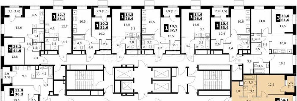 4-комн. квартира, 86.2 м2, 12/32 эт. Москва - изображение 6