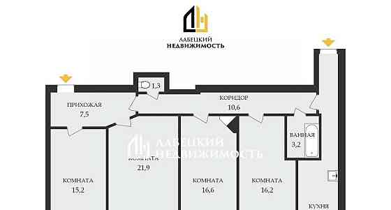 4-комн. квартира, 109.6 м2, 3/6 эт. Санкт-Петербург