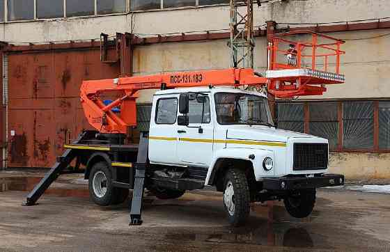 Автовышка ПСС-131.22 на шасси ГАЗ 3309 пятиместная кабина ЗЭМЗ Самара