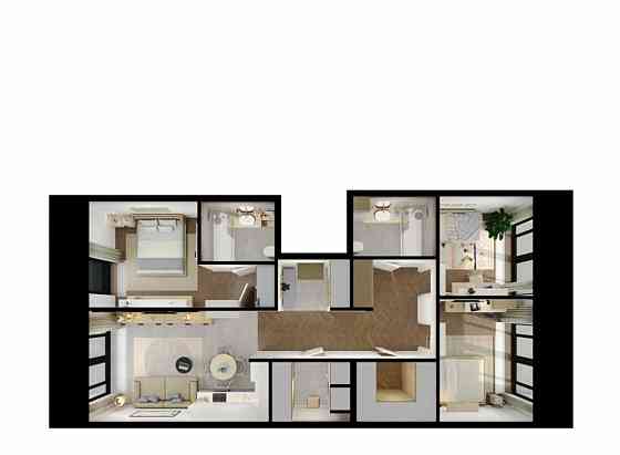 3-комн. квартира, 86.7 м2, 2/7 эт. Санкт-Петербург