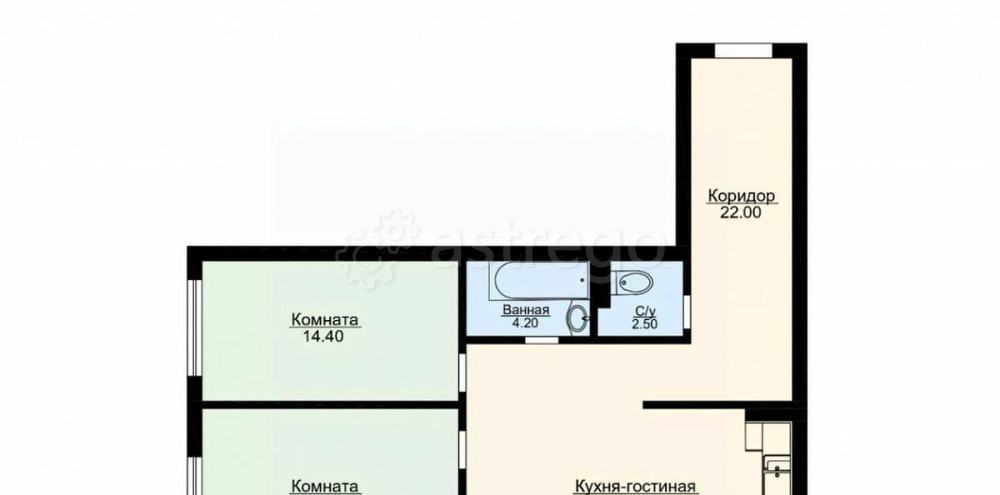3-комн. квартира, 88.5 м2, 6/25 эт. Санкт-Петербург - изображение 1