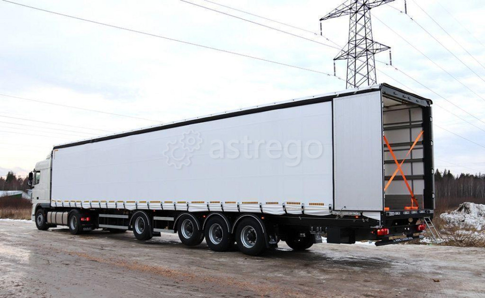 Полуприцеп шторно-Бортовой Тонар Т4-16V 97882 L= 16,5 м ССУ1150 стаканы под коники 4-х основной Краснодар - изображение 1