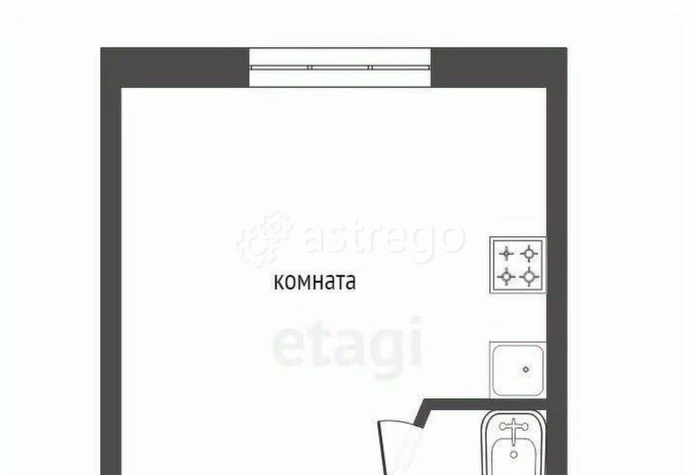 Студия, 16.2 м2, 3/9 эт. Красноярск - изображение 2
