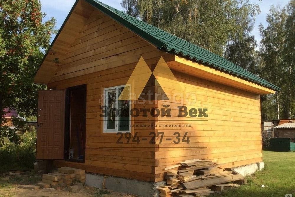 Баня 4х5 из строганного бруса 100х150 на ленточном фундаменте Красноярск - изображение 1