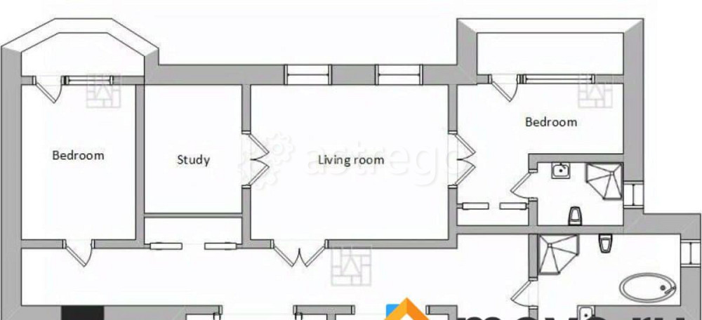 5-комн. квартира, 250 м2, 2/5 эт. Москва - изображение 6