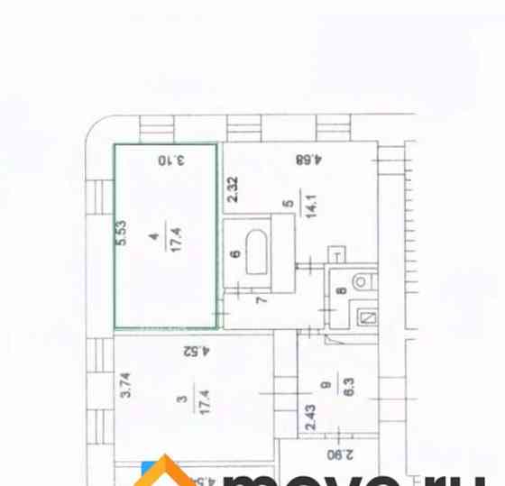 Комната, 17.4 м2, 3/5 эт. Москва