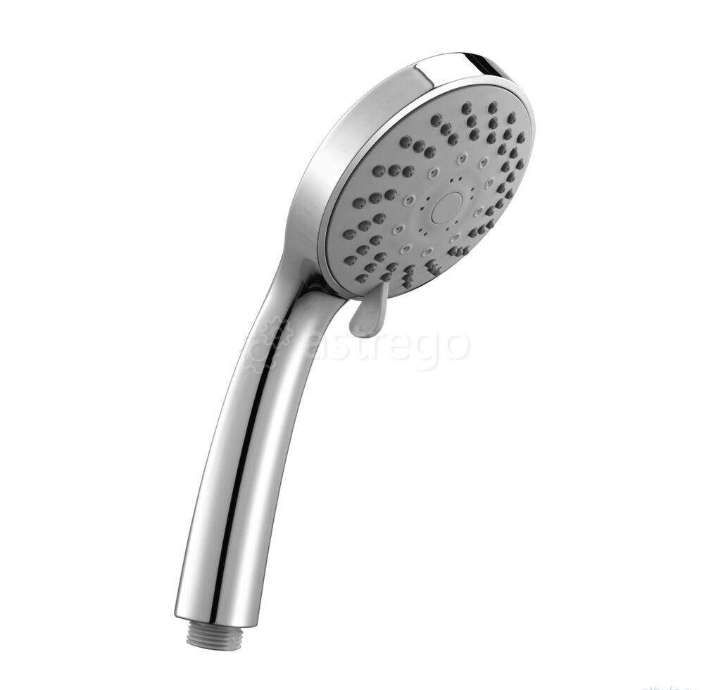 Лейка душевая LEMARK LM0125C круглая 5-функциональная 100х244 мм, хром, блистер (1/20) Пермь - изображение 1