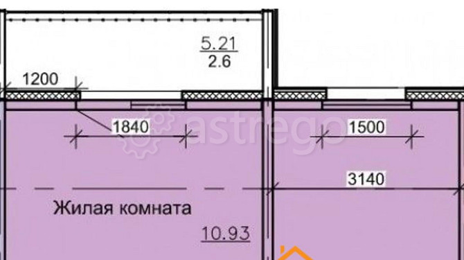 Студия, 45.31 м2, 1/10 эт. Барнаул - изображение 1