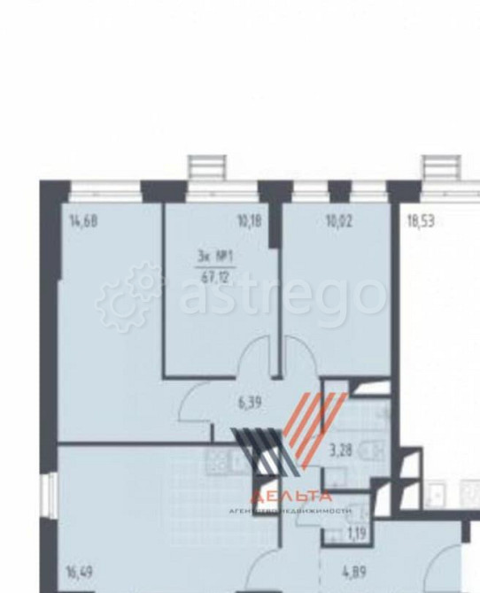 3-комн. апарт-ы, 67.12 м2, 13/30 эт. Красногорск - изображение 5