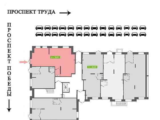 Свободного назначения, 76 м2 Северодвинск