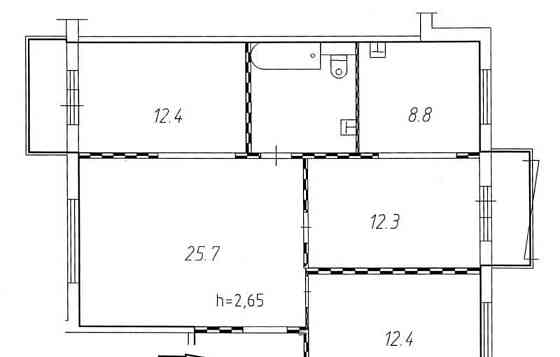 4-комн. квартира, 82.7 м2, 9/10 эт. Красноярск