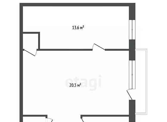 2-комн. квартира, 45.4 м2, 5/5 эт. Одинцово