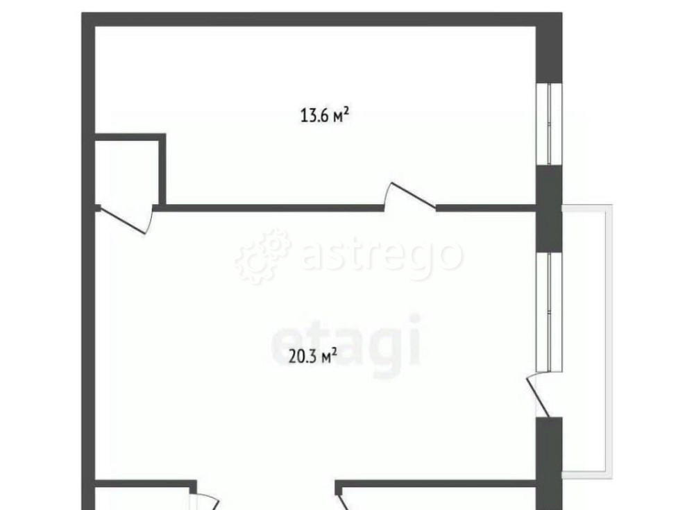 2-комн. квартира, 45.4 м2, 5/5 эт. Одинцово - изображение 4