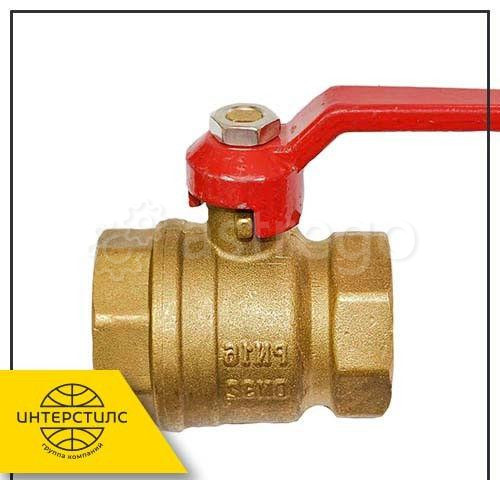 Кран шаровый латунный 11б27п Ду 15 Ру 16 Омск - изображение 1