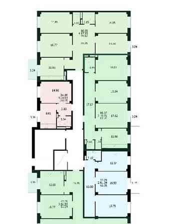 3-комн. квартира, 85.54 м2, 3/9 эт. Красноярск
