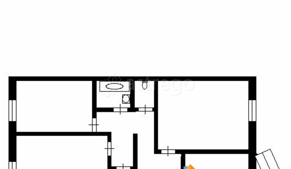 3-комн. квартира, 70.3 м2, 5/5 эт. Северодвинск - изображение 5