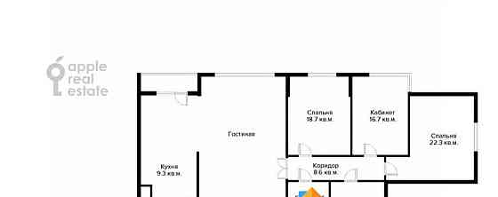 4-комн. квартира, 162 м2, 3/10 эт. Москва