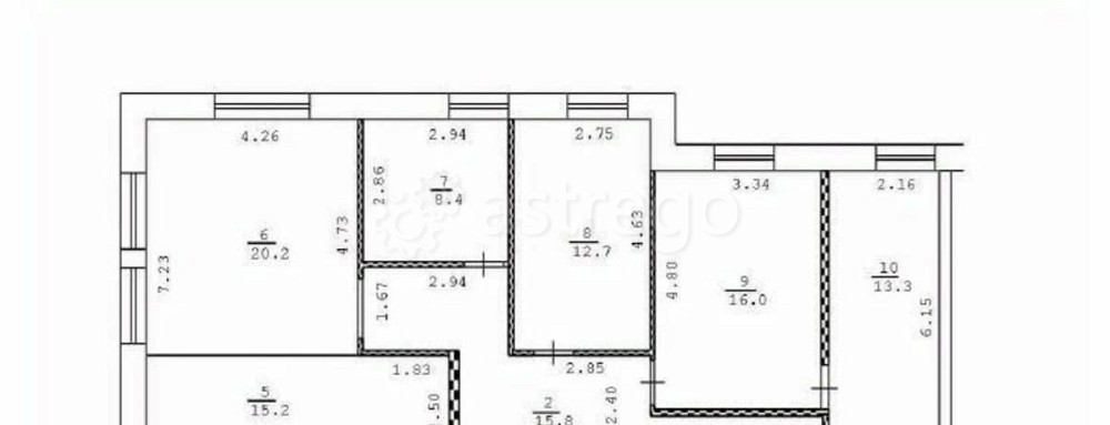 4-комн. квартира, 151.6 м2, 4/4 эт. Люберцы - изображение 4