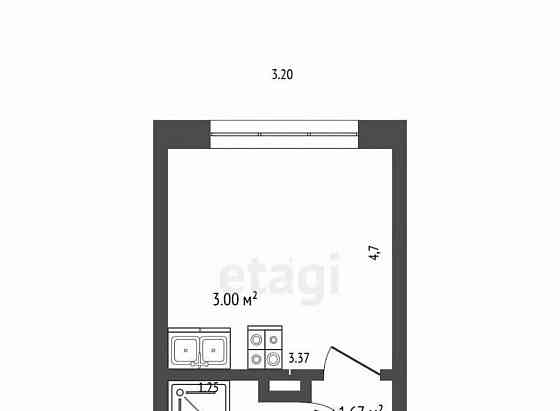Студия, 20 м2, 16/25 эт. Мытищи