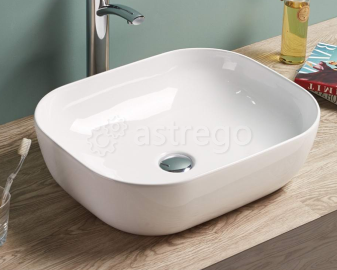 Раковина на столешницу Cerama LUX 78104 (50,5х40,5х14) Красноярск - изображение 1