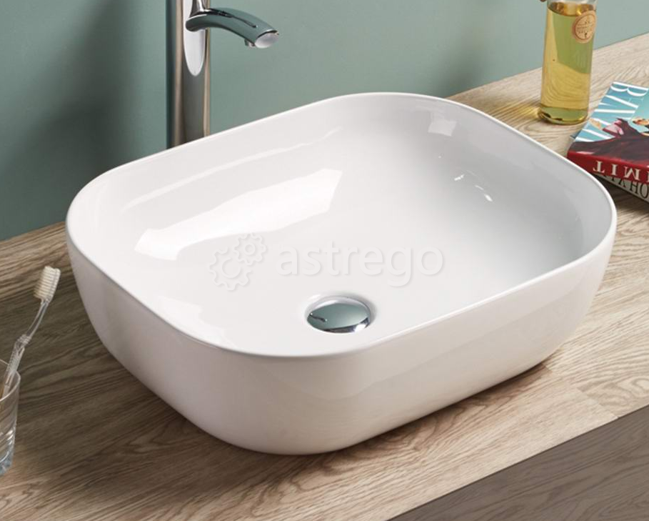 Раковина на столешницу Cerama LUX 78104 (50,5х40,5х14) Красноярск - изображение 1