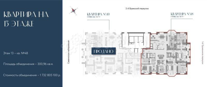 Многокомнатная квартира, 301 м2, 13/14 эт. Москва - изображение 9